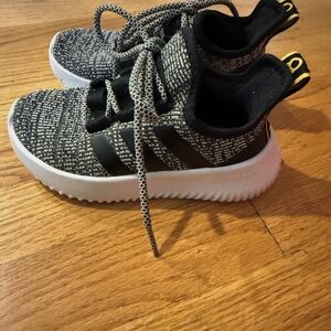 Adidas Black and White Knit Sneakers